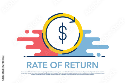 RATE OF RETURN ICON CONCEPT
