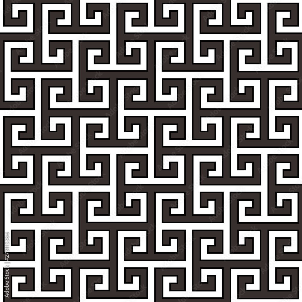 Black seamless pattern on a white background Black seamless pattern on a white background