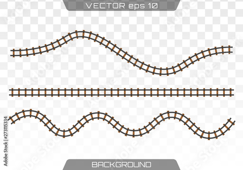 Straight tracks art design.