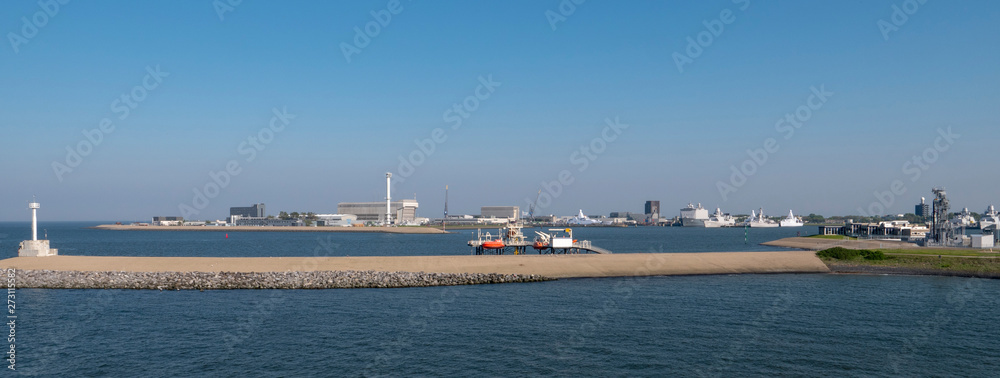 Dutch coast. Netherlands. Den Helder panorama
