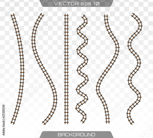Straight tracks art design.