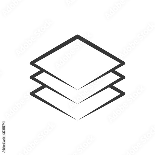 Layer icon. New trendy style layer icon symbol.