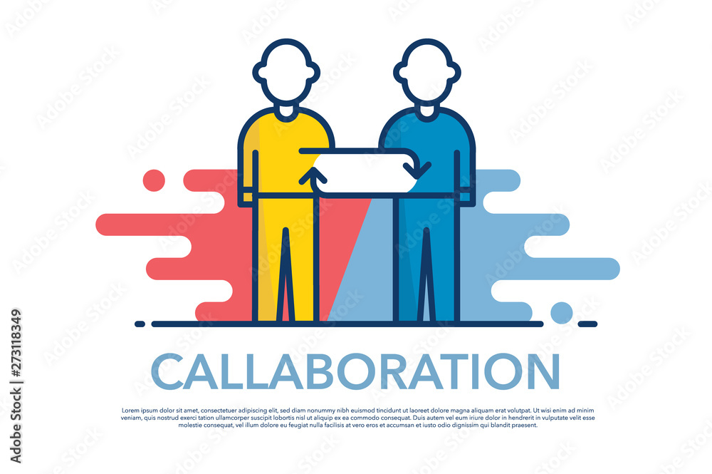 COLLABORATION ICON CONCEPT COLLABORATION ICON CONCEPT