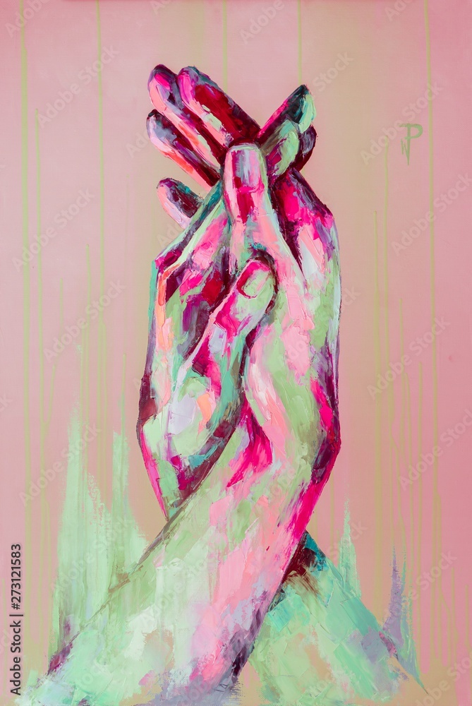 Stockillustratie Support oil painting. Conceptual abstract