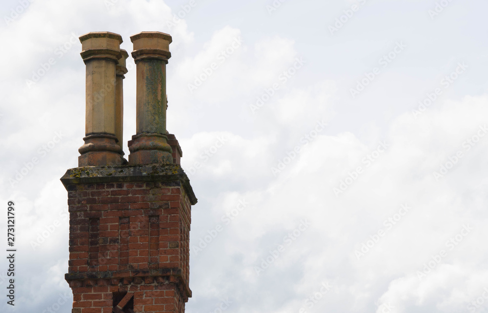 red brick chimney