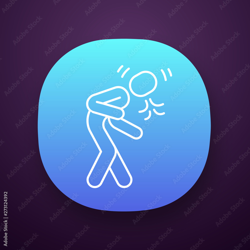 Coughing, sneezing app icon Coughing, sneezing app icon