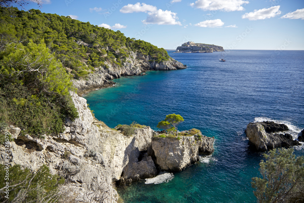 View from island named San Domino on San Nicola Islands. Italy. View from island named San Domino on San Nicola Islands. Italy.