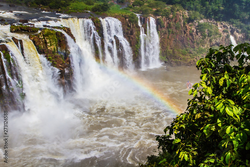 Rainbow in a waterfall dustfall