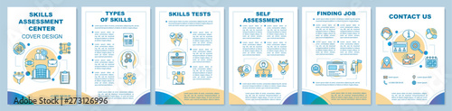 Skills assessment center brochure template layout