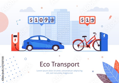 Eco Transport Electric Car and E-bike Charging