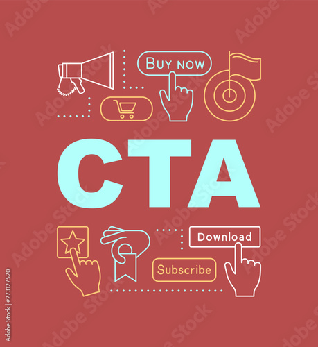 CTA word concepts banner