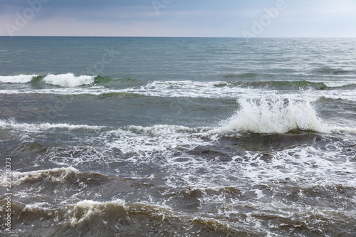 Wellen auf der Ostsee, Mecklenburg-Vorpommern, Deutschland, Europa