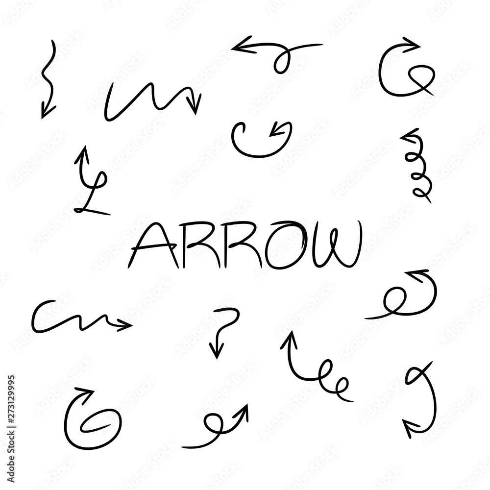 doodle and hand drawn arrows vector illustration doodle and hand drawn arrows vector illustration