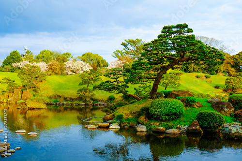 Fototapeta Suizen-ji Joju-en Garden , Kumamoto Prefecture, Japan.