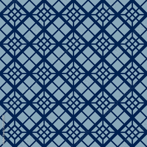 Japanese Diagonal Square Seamless Pattern