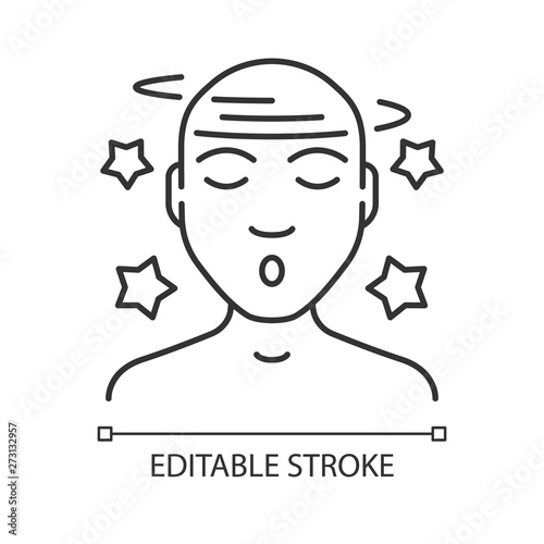 Dizziness linear icon