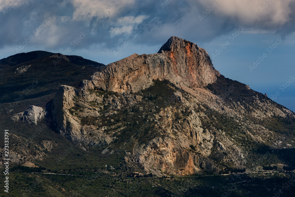Mount Ilyas-kaya and the old Sevastopol road, Crimea