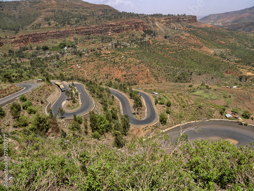 A steep climb of a road in ...