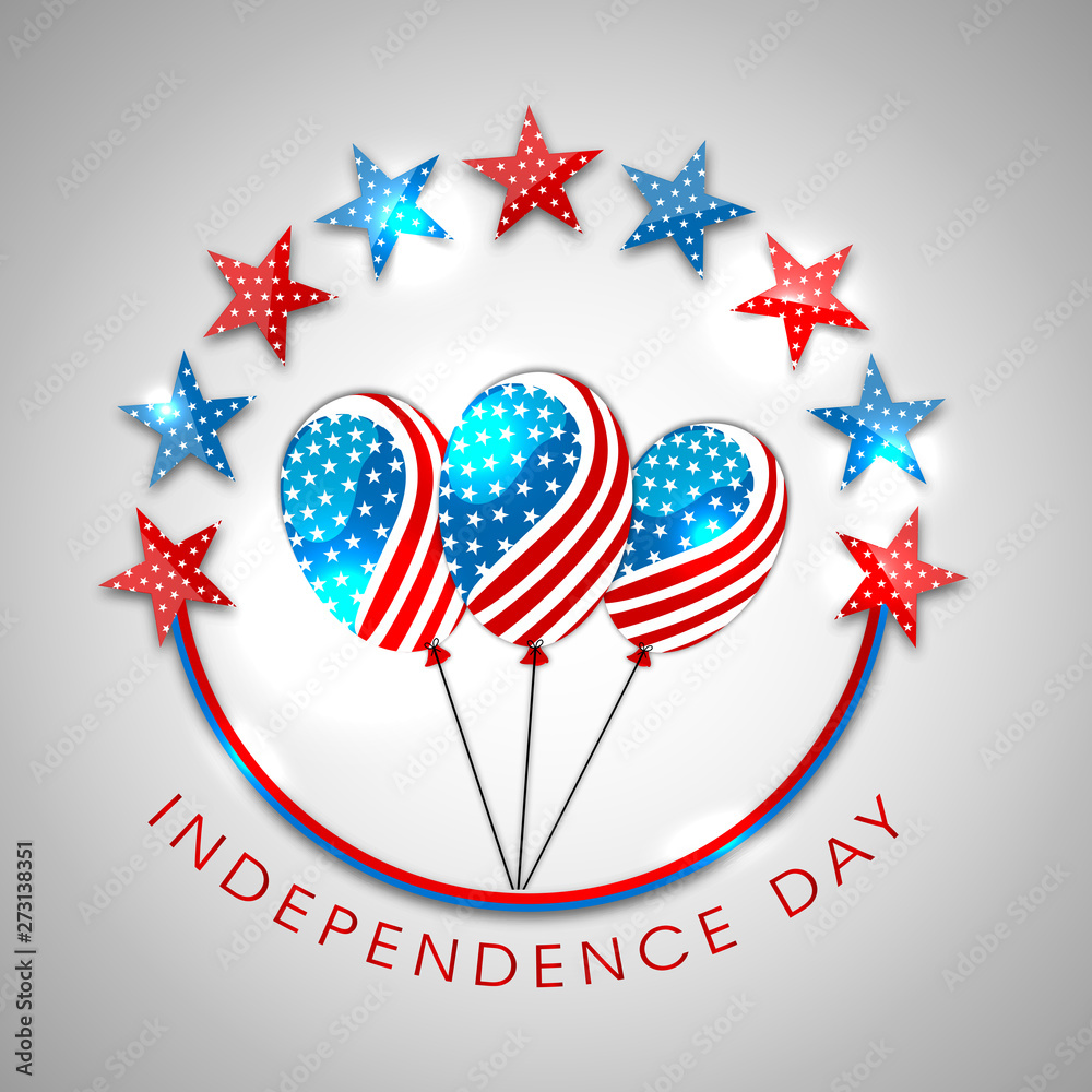 Obraz premium 4th of July, American Independence Day Background.