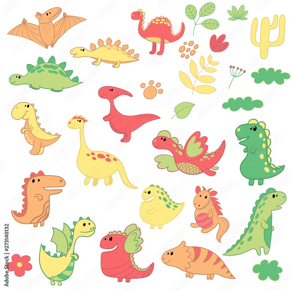 Funny cartoon dino collection Funny cartoon dino collection