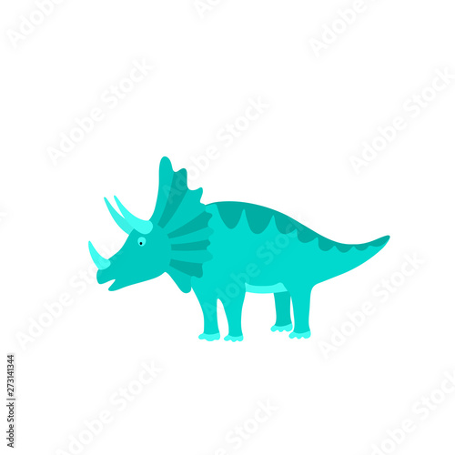 Funny hand drawn dinosaurs. Cartoons dino isolated on white background