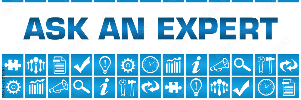 Ask An Expert Blue Box Grid Business Symbols Ask An Expert Blue Box Grid Business Symbols
