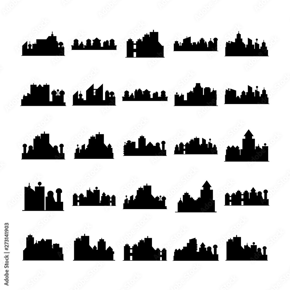 city skyline silhouette vector illustration
