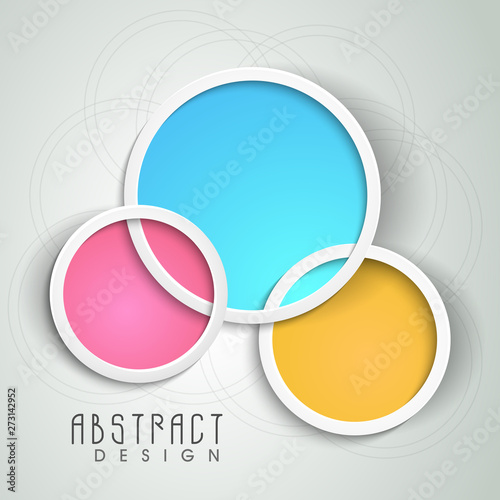 Abstract design of circles.