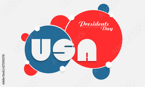 American Presidents Day celebration concept.