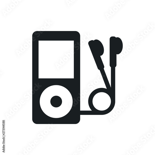 audio player vector icon