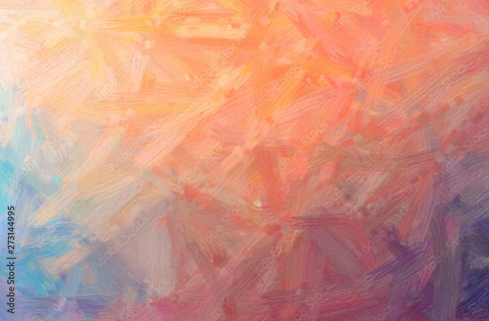 Fototapeta premium Abstract illustration of orange Bristle Brush Oil Paint background