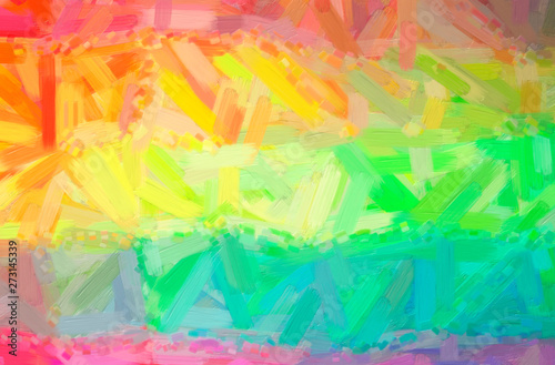 Wallpaper Mural Abstract illustration of orange, yellow Oil Paint with big brush background Torontodigital.ca