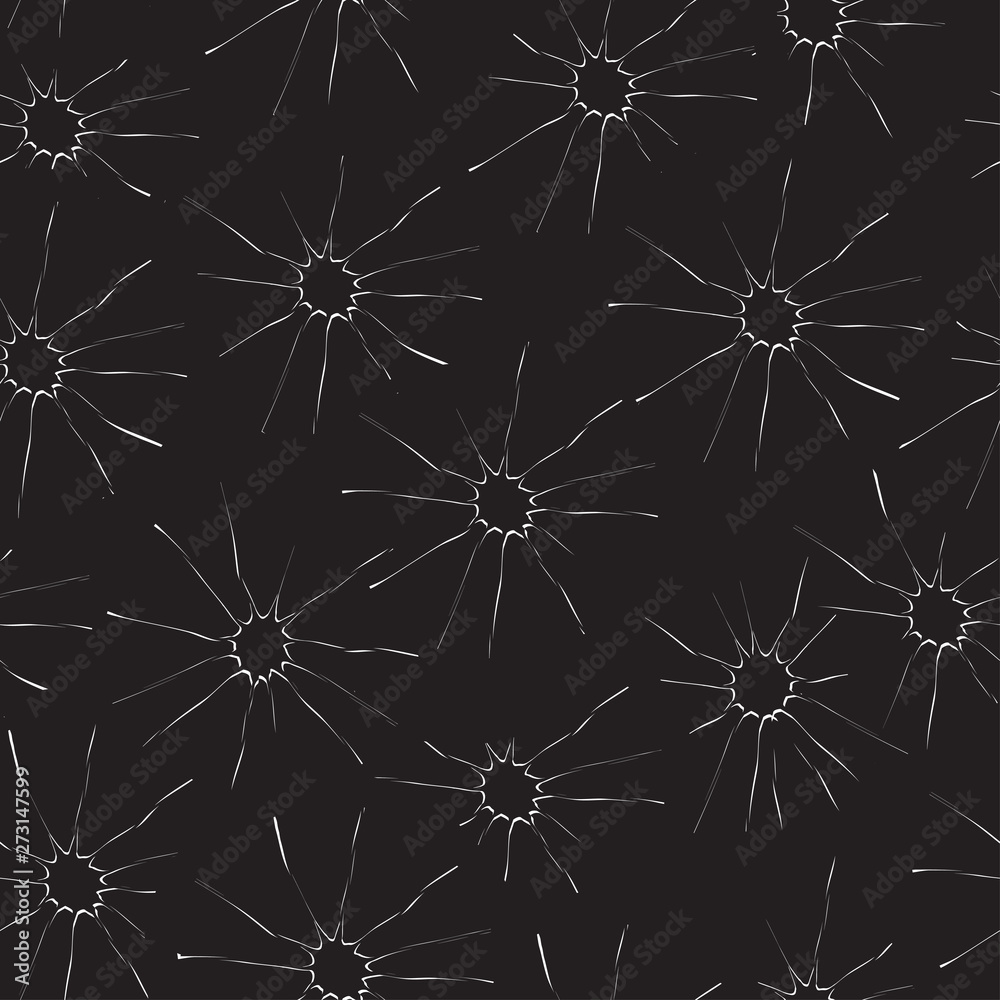 Vector black background with white suns. Samless texture Vector black background with white suns. Samless texture