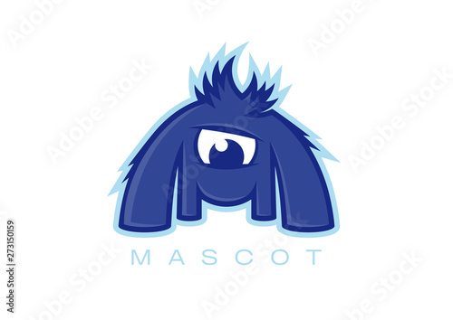 Colorful logo mascot creature