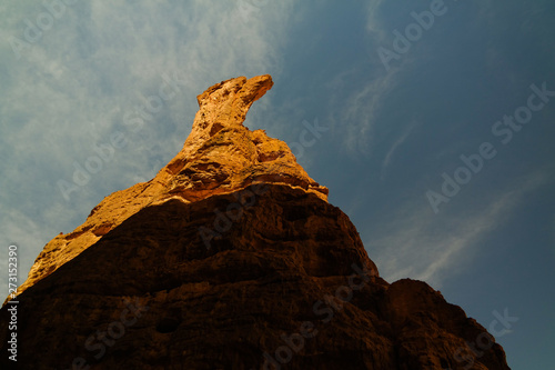 Abstract Rock formation at plateau Ennedi aka spire   Chad