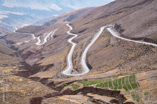 Road from Purmamarca to Salinas Grandes, Argentina photo