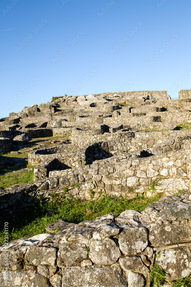 Castro de Santa Trega Ruins, Galicia, Spain