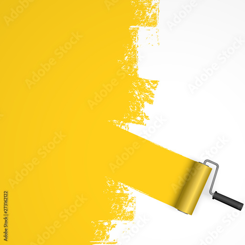 paint roller concept with marking