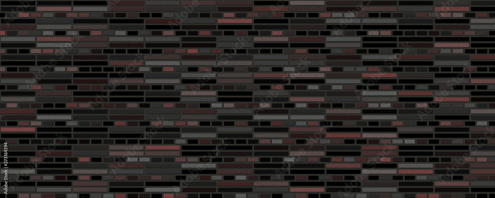 Fish pond brick wall texture background