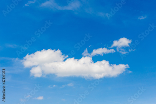White clouds on blue sky in sunny weather_