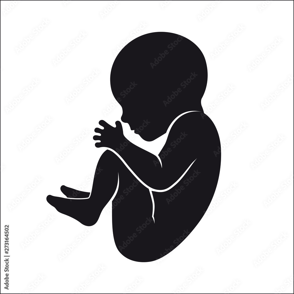 baby vector silhouette