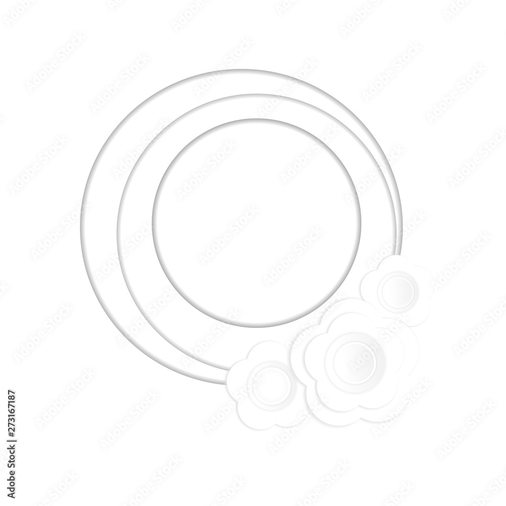 Paper flowers art background Paper flowers art background