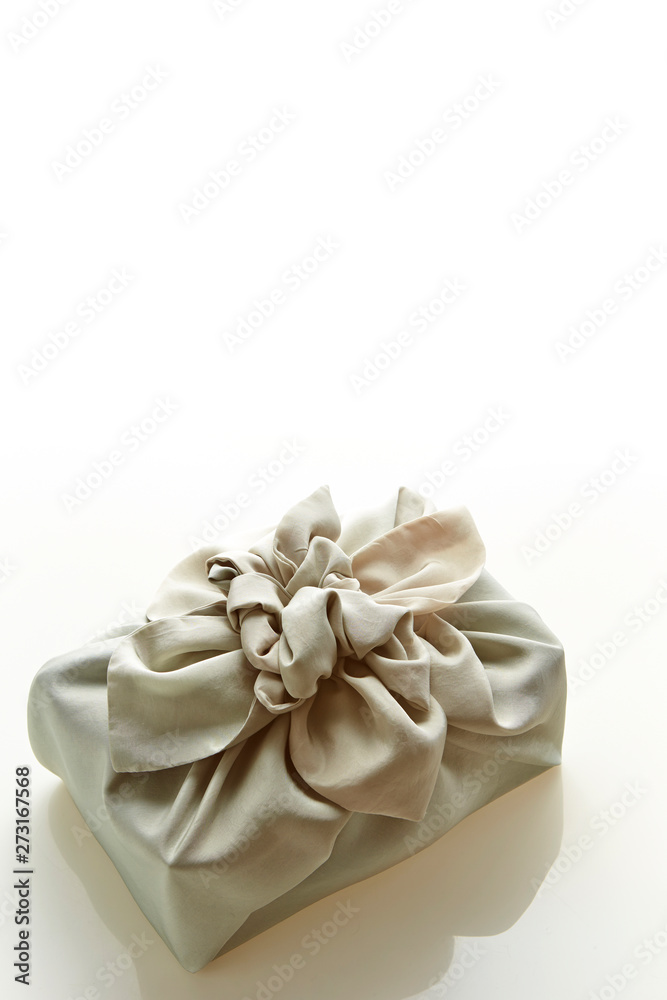 Korean traditional wrapping bag on white background Korean traditional wrapping bag on white background