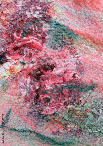 art color felt background texture, wool handmade textile © lkurganskaya