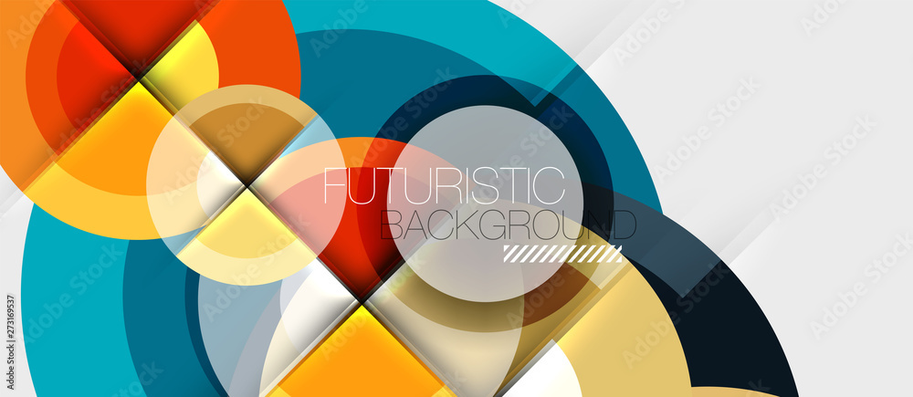 Geometric design abstract background - circles Geometric design abstract background - circles
