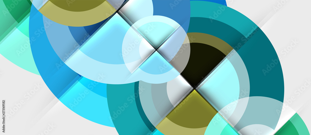 Geometric design abstract background - circles Geometric design abstract background - circles