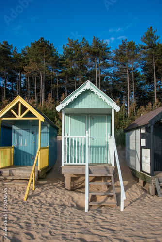 Close Up Beach Huts in Norfolk © Scott Dunwoodie