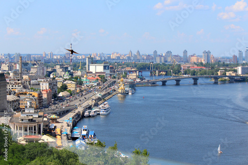 Dnieper embankment in Kiev