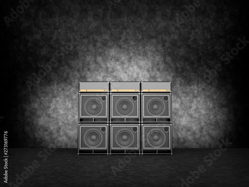 Wall of guitar amps