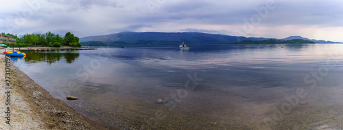 Panoramic scenery of Loch Lomond in The Trossachs National Park   Scotland